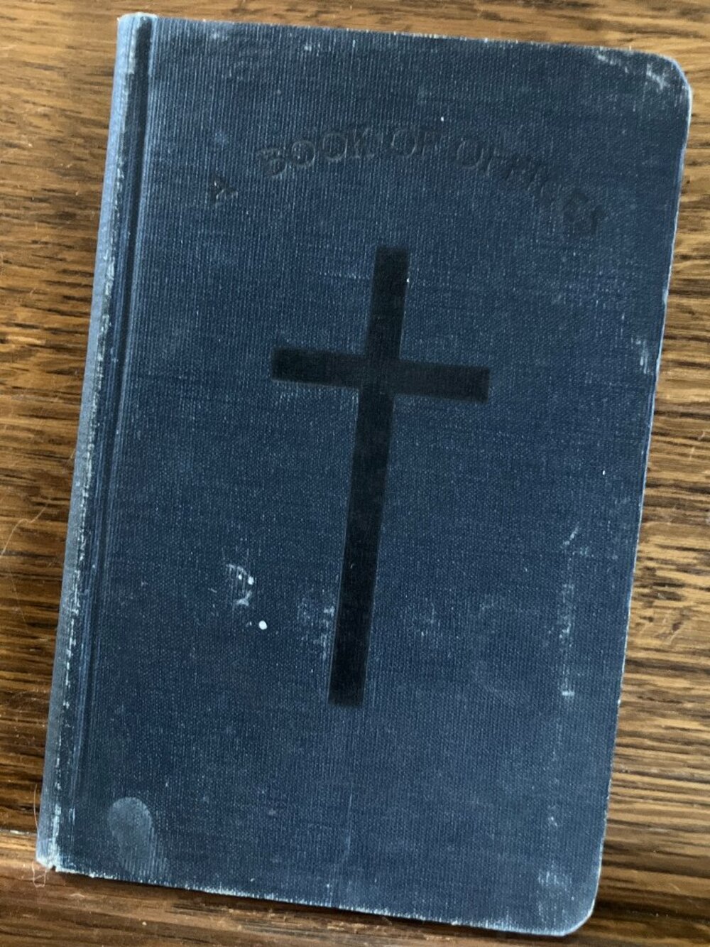 Antique 1914 Book of Offices and Prayers Episcopal Liturgical Navy Leatherette